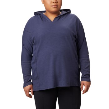 Dámské Mikiny Columbia Longer Days Plus Size Tmavě Blankyt EGIUTL832